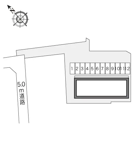 ★手数料０円★富士市水戸島　月極駐車場（LP）